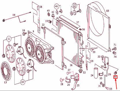 new mercedes-benz ml w163 refilling connection cap a0019888435 original