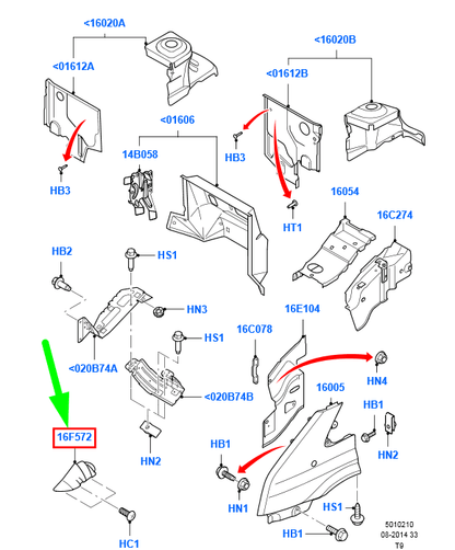 new ford transit mk3 front left fender dash panel splash shield 1371873 original