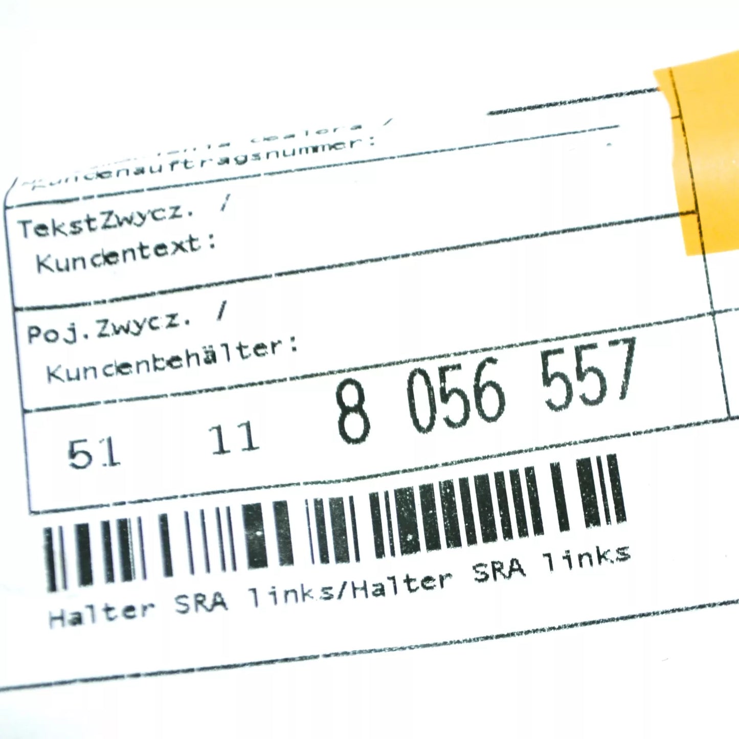 NEW BMW X6 F16 LEFT HEADLIGHT WASHER M HOLDER 51118056557 8056557 2016 ORIGINAL