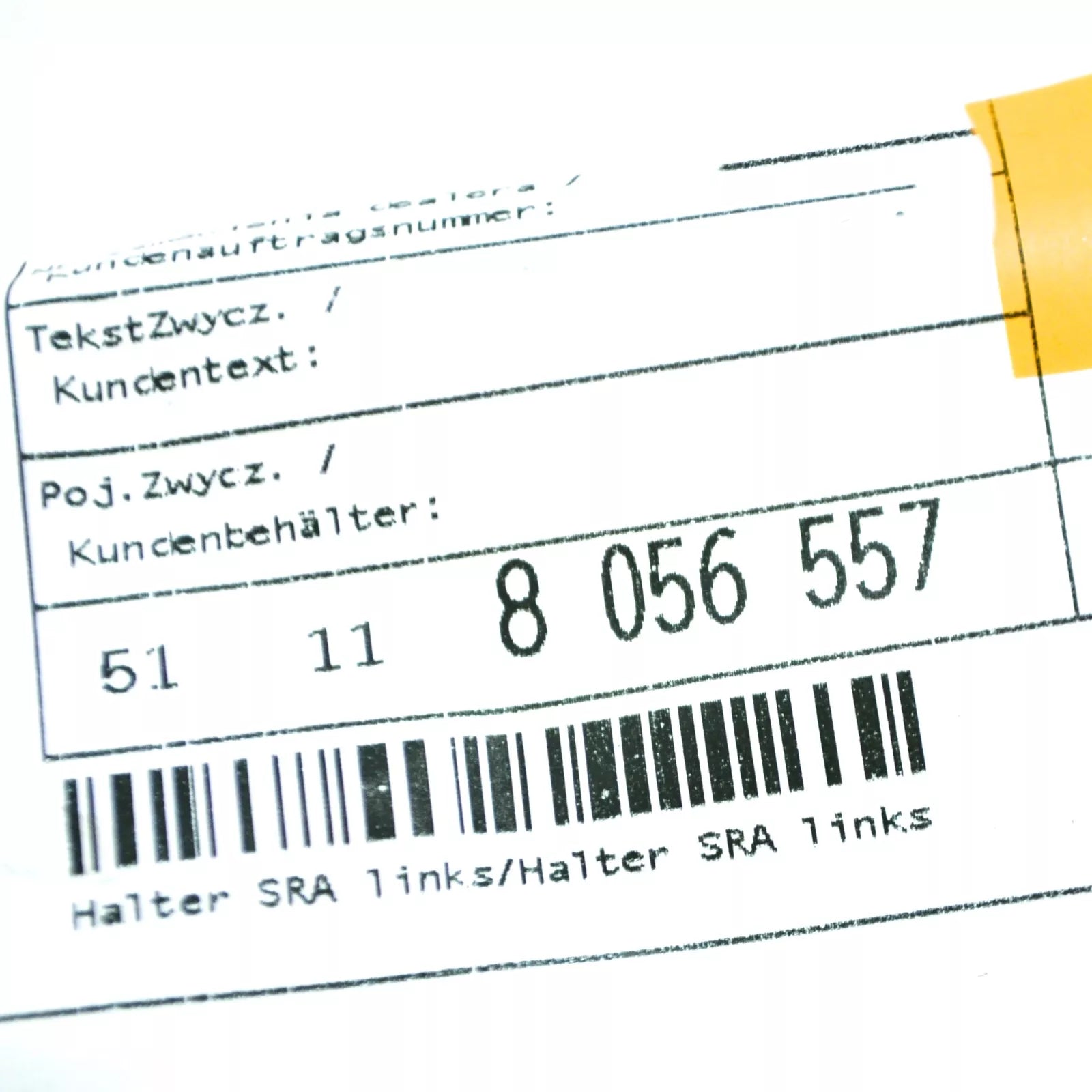 NEW BMW X6 F16 LEFT HEADLIGHT WASHER M HOLDER 51118056557 8056557 2016 ORIGINAL