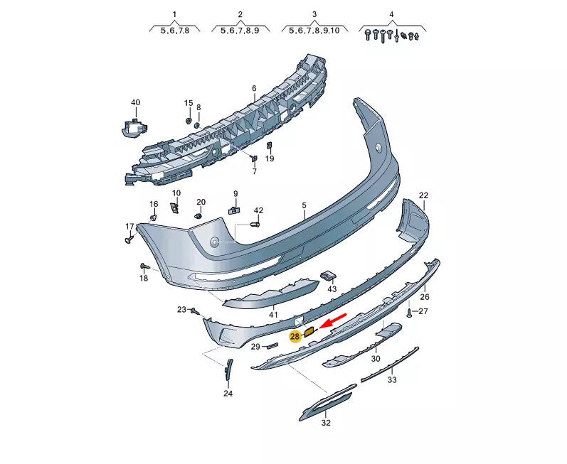 NEW AUDI Q5 FY REAR BUMPER TOW HOOK EYE COVER 80A807441DGRU ORIGINAL