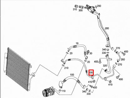NEW MERCEDES BENZ SPRINTER 906 A/C AIR CON PIPE LINE A9068301115 ORIGINAL