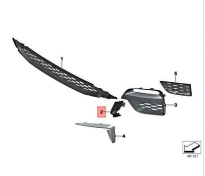 NEW BMW X3 G01 FRONT M BUMPER RIGHT SIDE TRIM 51118070394 ORIGINAL