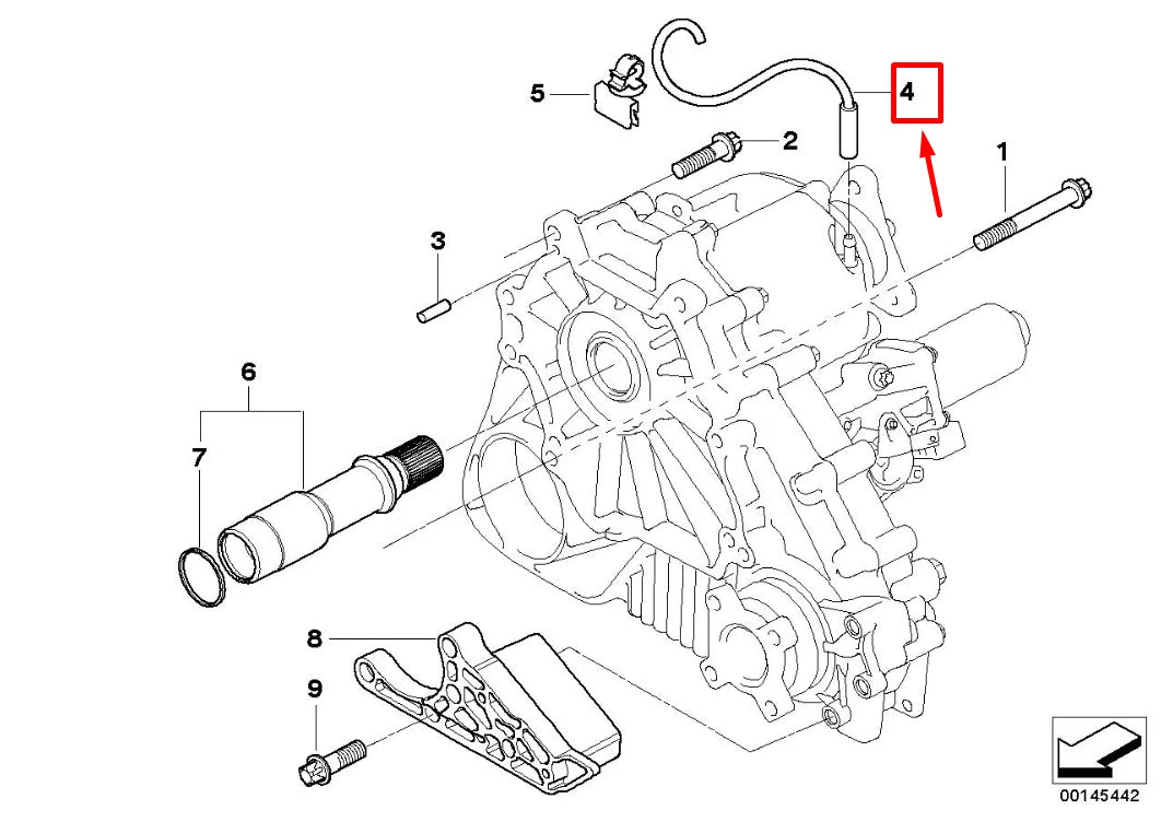NEW BMW X3 E83 GEARBOX OIL COOLER VENT PIPE 3403206 27103403206 ORIGINAL