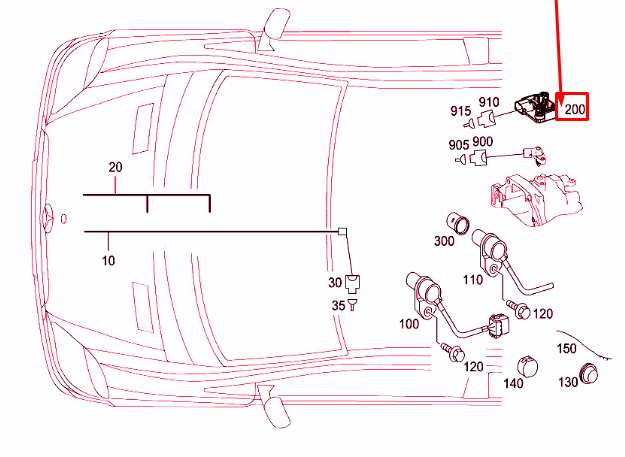 NEW MERCEDES-BENZ SPRINTER 906 TRAVEL SENSOR A0009055001 ORIGINAL