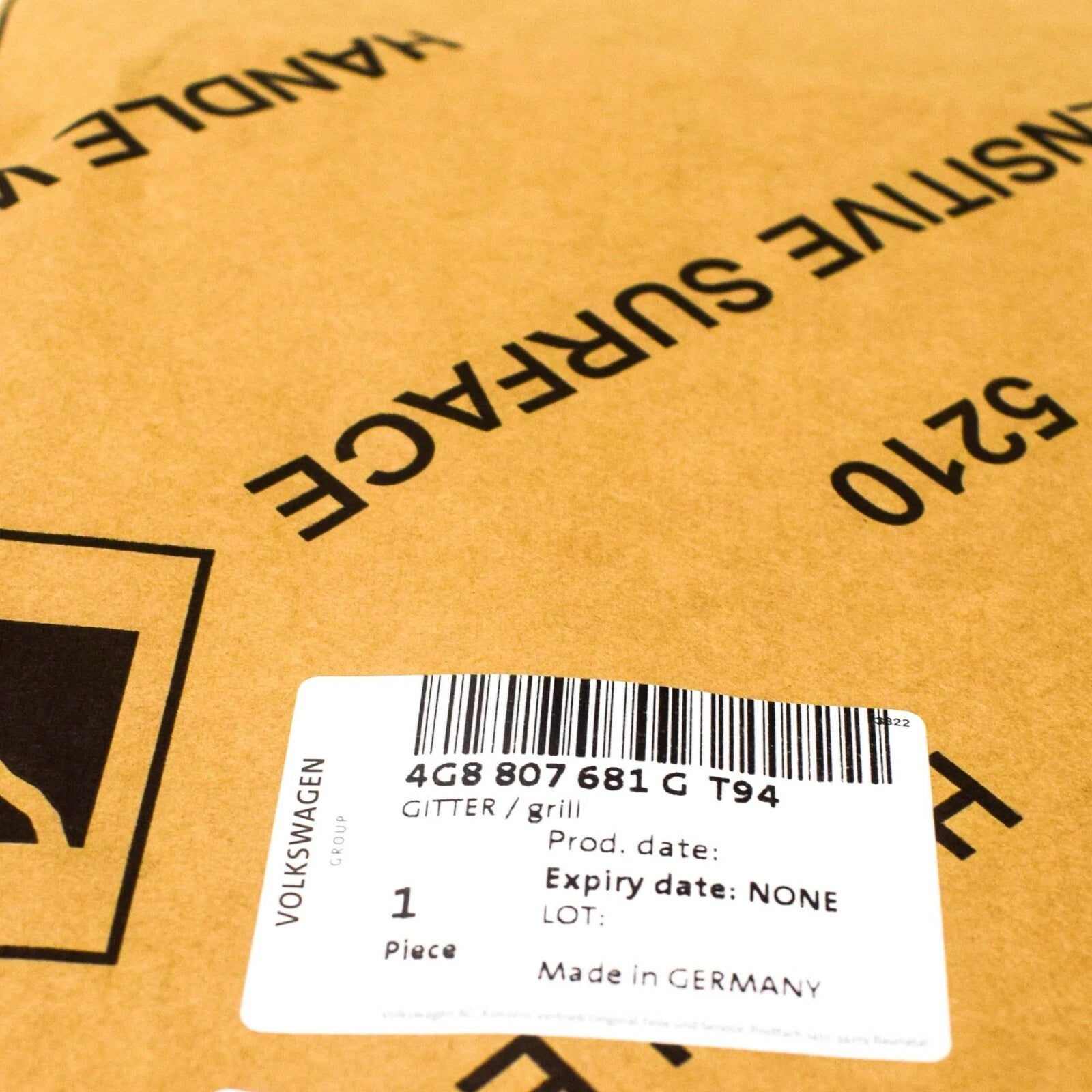 NEW AUDI RS7 FRONT LEFT BLACK GLOSSY AIR GUIDE GRILLE 4G8807681GT94