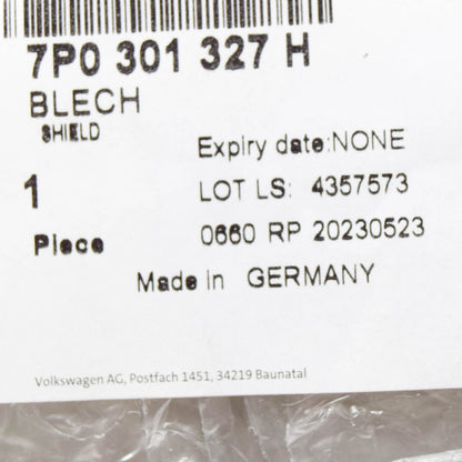 NEW VW TOUAREG 7P GEARBOX GUARD SHIELD 7P0301327H ORIGINAL