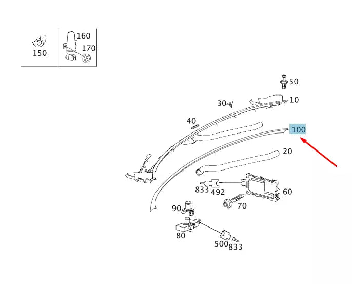 NEW MERCEDES-BENZ E W211 CROSS MEMBER SEALING A2118311198 ORIGINAL
