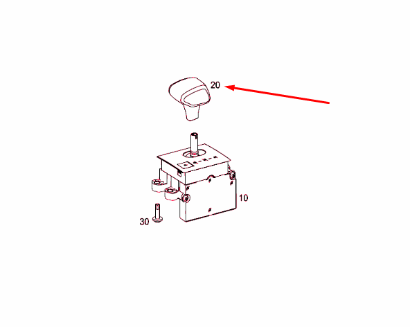 NEW MERCEDES-BENZ AMG GT C190 SELECTOR LEVER HANDLE LHD A19026007009E38 ORIGINAL