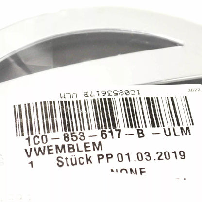 NEW VW BEETLE 1Y CONVERTIBLE CHROME VW EMBLEM 1C0853617BULM