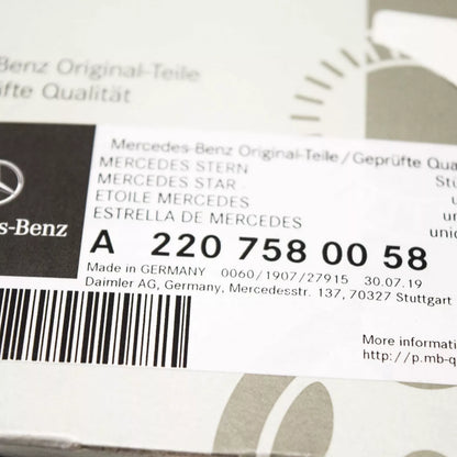 NEW MERCEDES BENZ S-CLASS W220 BOOT TRUNK LID BADGE EMBLEM A2207580058