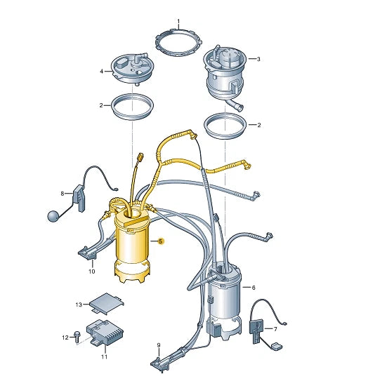 NEW AUDI Q7 4L RIGHT SIDE FUEL TANK PUMP 7L6919088E ORIGINAL