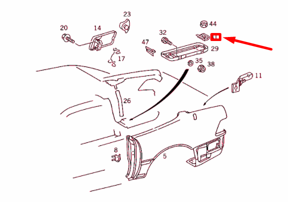 NEW MERCEDES-BENZ SL R129 BATTERY TO BATTERY CASE RAIL A1298950070 ORIGINAL