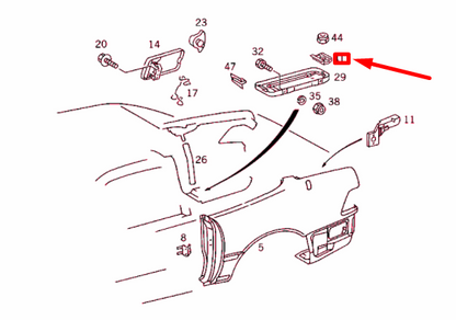 NEW MERCEDES-BENZ SL R129 BATTERY TO BATTERY CASE RAIL A1298950070 ORIGINAL