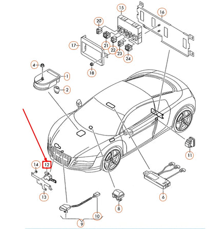 NEW AUDI R8 42 FRONT ACTUATOR THROTTLE CONTROL ELEMENT 420959309A