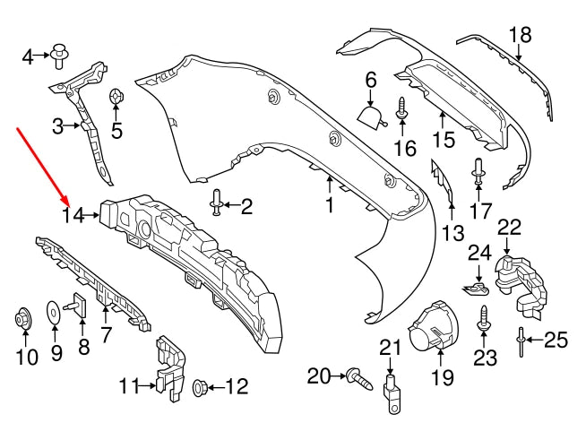 NEW MERCEDES-BENZ SLK R172 REAR BUMPER IMPACT ABSORBER A1728853837 ORIGINAL