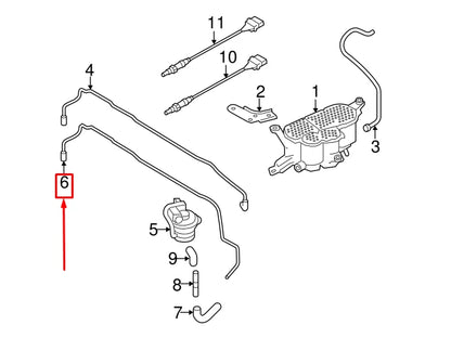 NEW AUDI A5 SPORTBACK 8T VACUUM CONTROL LINE 8K0201933M ORIGINAL