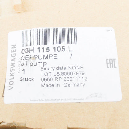 NEW VOLKSWAGEN TOUAREG 7P OIL PUMP 03H115105L ORIGINAL
