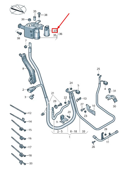 NEW VW TOUAREG CR SUPPRESSION CONDENSER 8W0903291