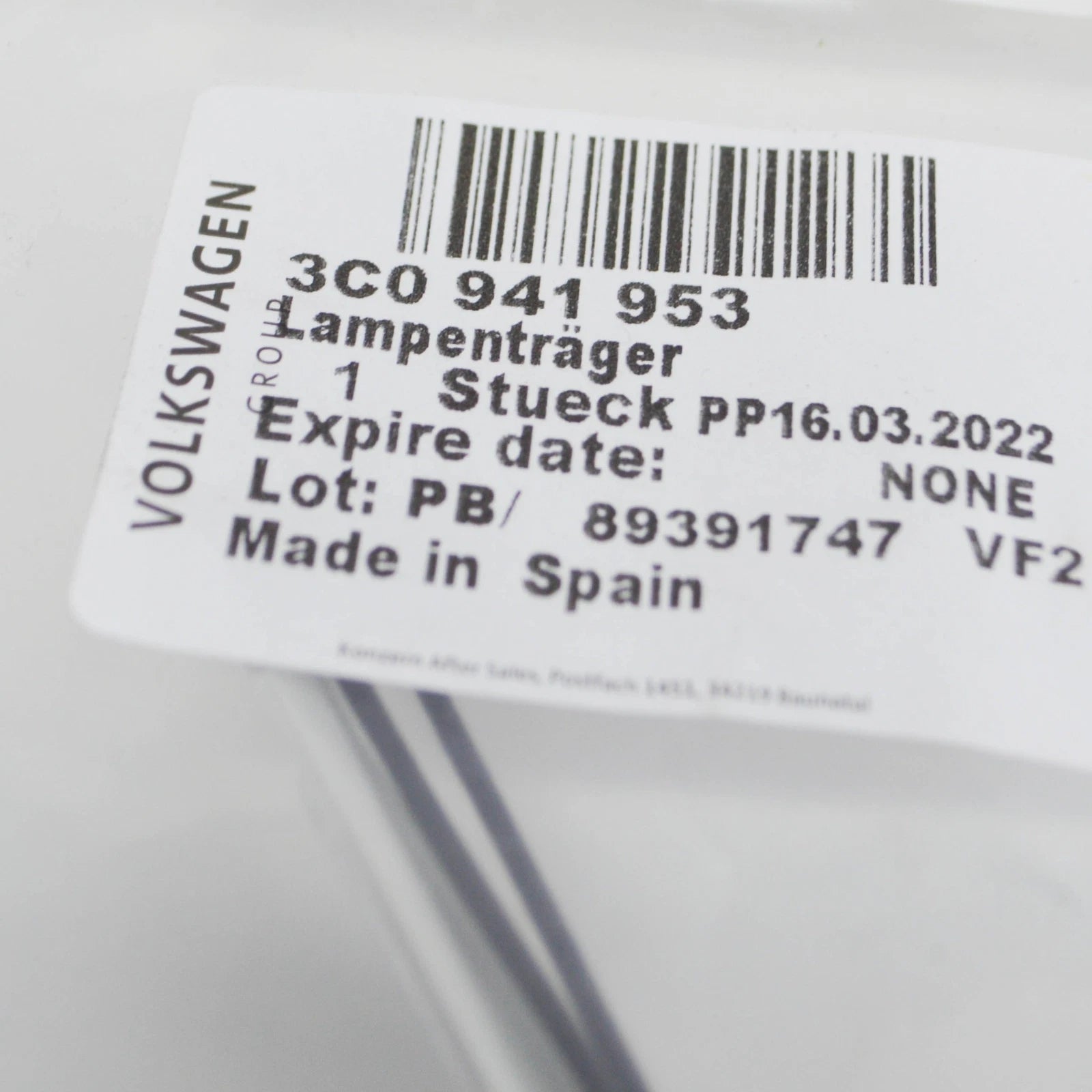 NEW AUDI Q5 8R HEADLIGHT BULB HOLDER AND WIRING 3C0941953 ORIGINAL