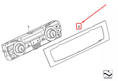 NEW BMW 3 E90 INTERIOR HVAC TRIM PANEL 64116966407 6966407 ORIGINAL