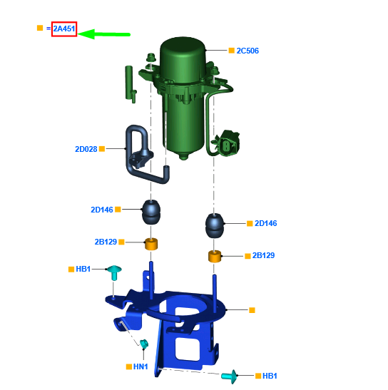 new ford mondeo mk4 vacuum pump ag9n-2a451-bb 1676482 original