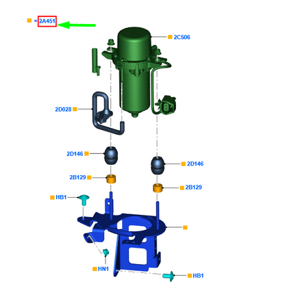 new ford mondeo mk4 vacuum pump ag9n-2a451-bb 1676482 original