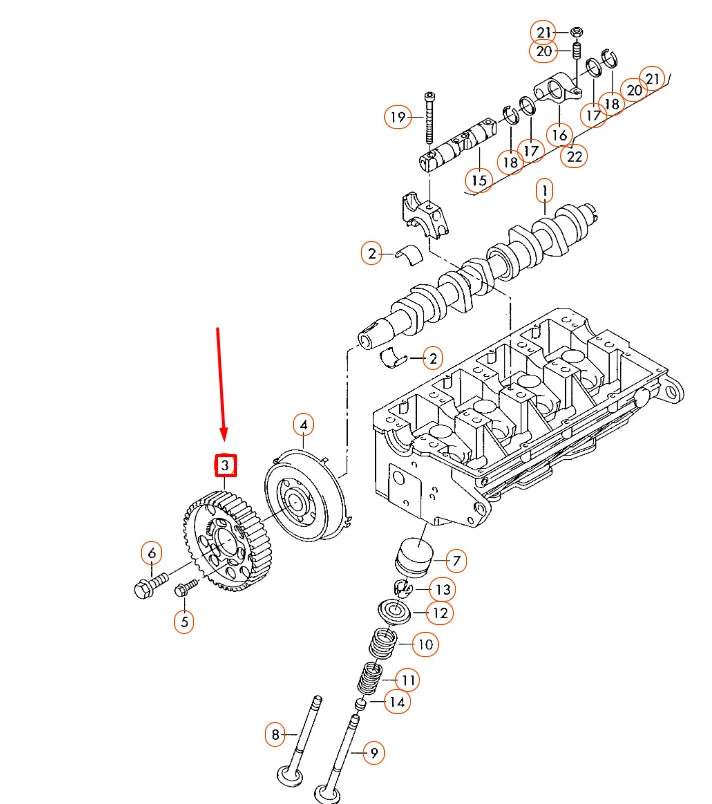 NEW AUDI A3 8P TOOTHED BELT PULLEY 038109111E