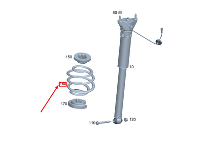 new mercedes-benz gla h247 amg rear coil spring a2473245700 original