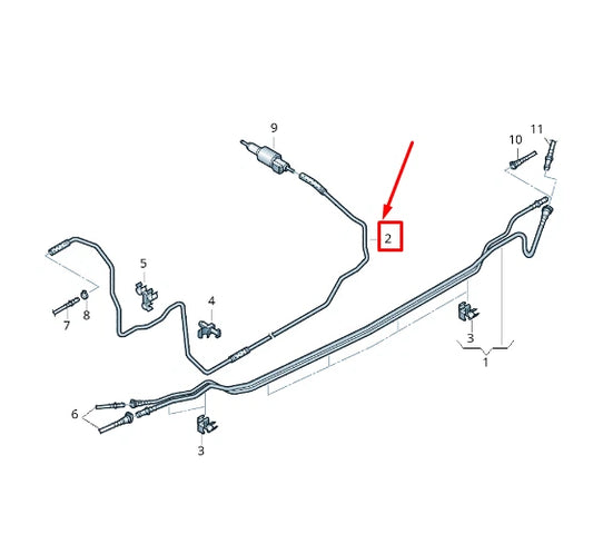 NEW VW AMAROK 2H FUEL LINE 2H0201901E