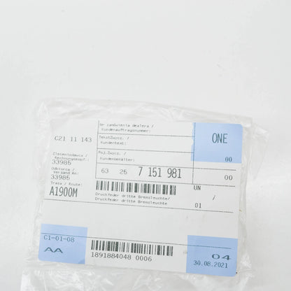 NEW BMW Z4 E85 COMPRESSION SPRING THIRD BRAKE LIGHT 63257151981 ORIGINAL