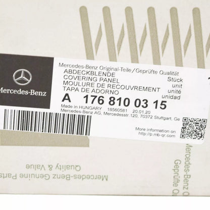 NEW MERCEDES-BENZ W176 A-CLASS LEFT WING MIRROR BLACK UNDER TRIM A1768100315