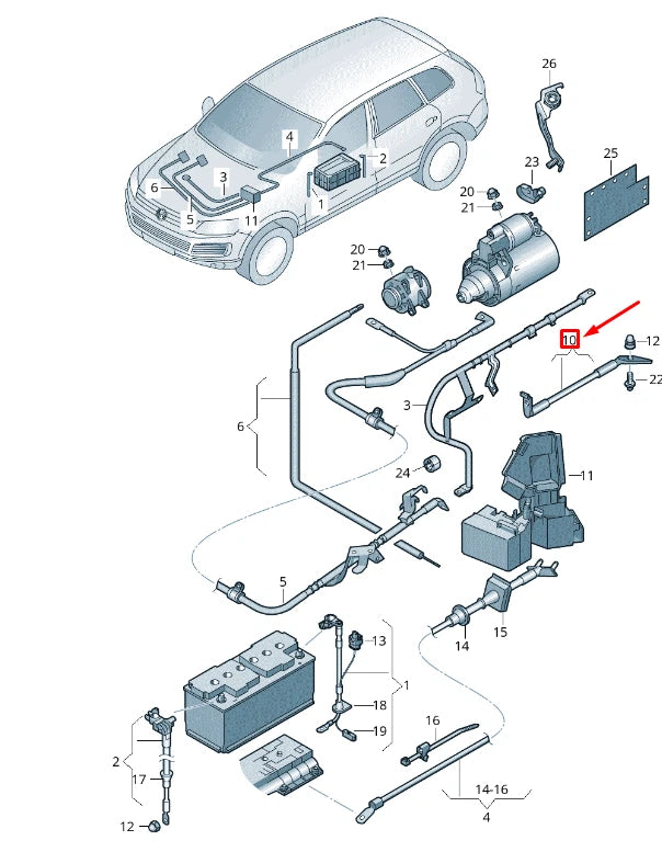 NEW VW TOUAREG 7P MK2 EARTH LINE 7P6971537D
