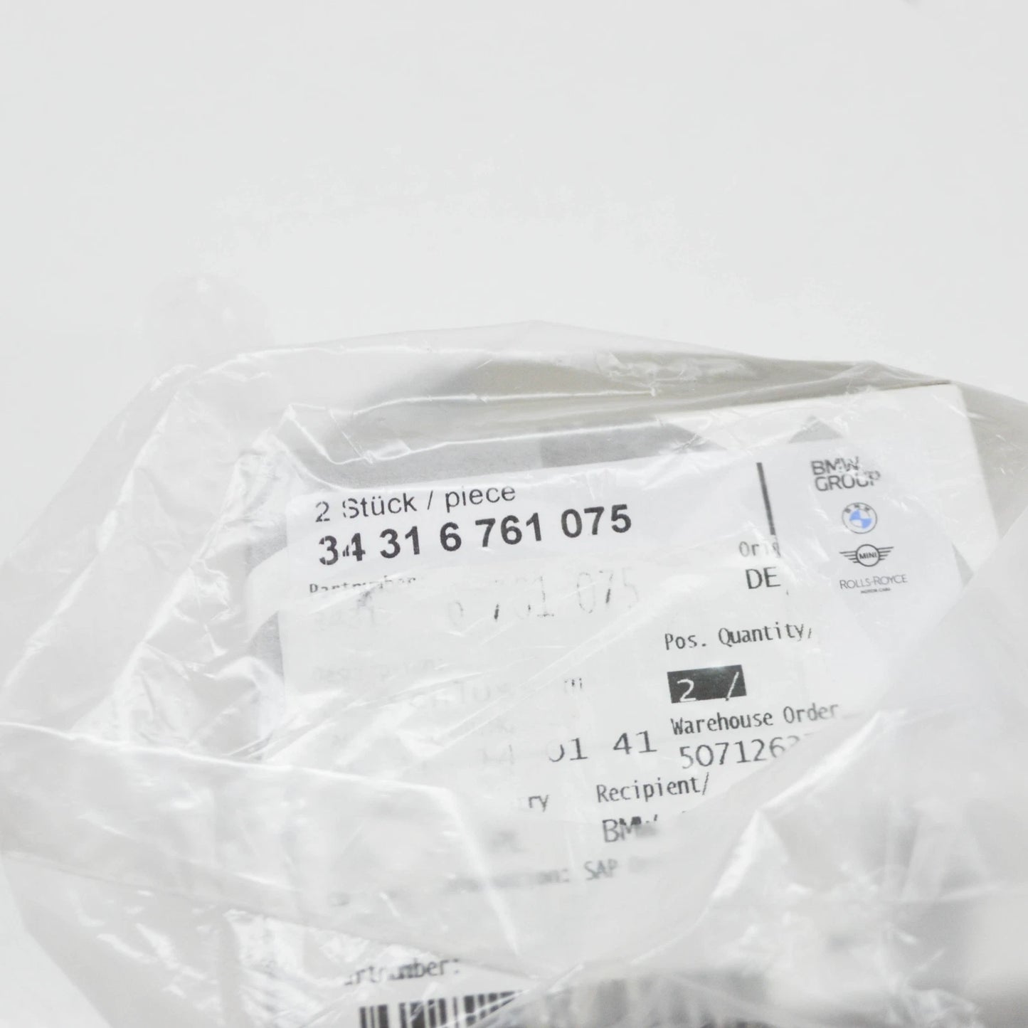 NEW BMW 5 E60 BRAKE FLUID RESERVOIR CAP WITH WARNING SWITCH 34316761075 ORIGINAL