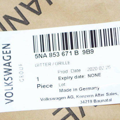 NEW VW TIGUAN AD/BW MK2 FRONT BUMPER CENTER VENT GRILLE 5NA853671B9B9 ORIGINAL