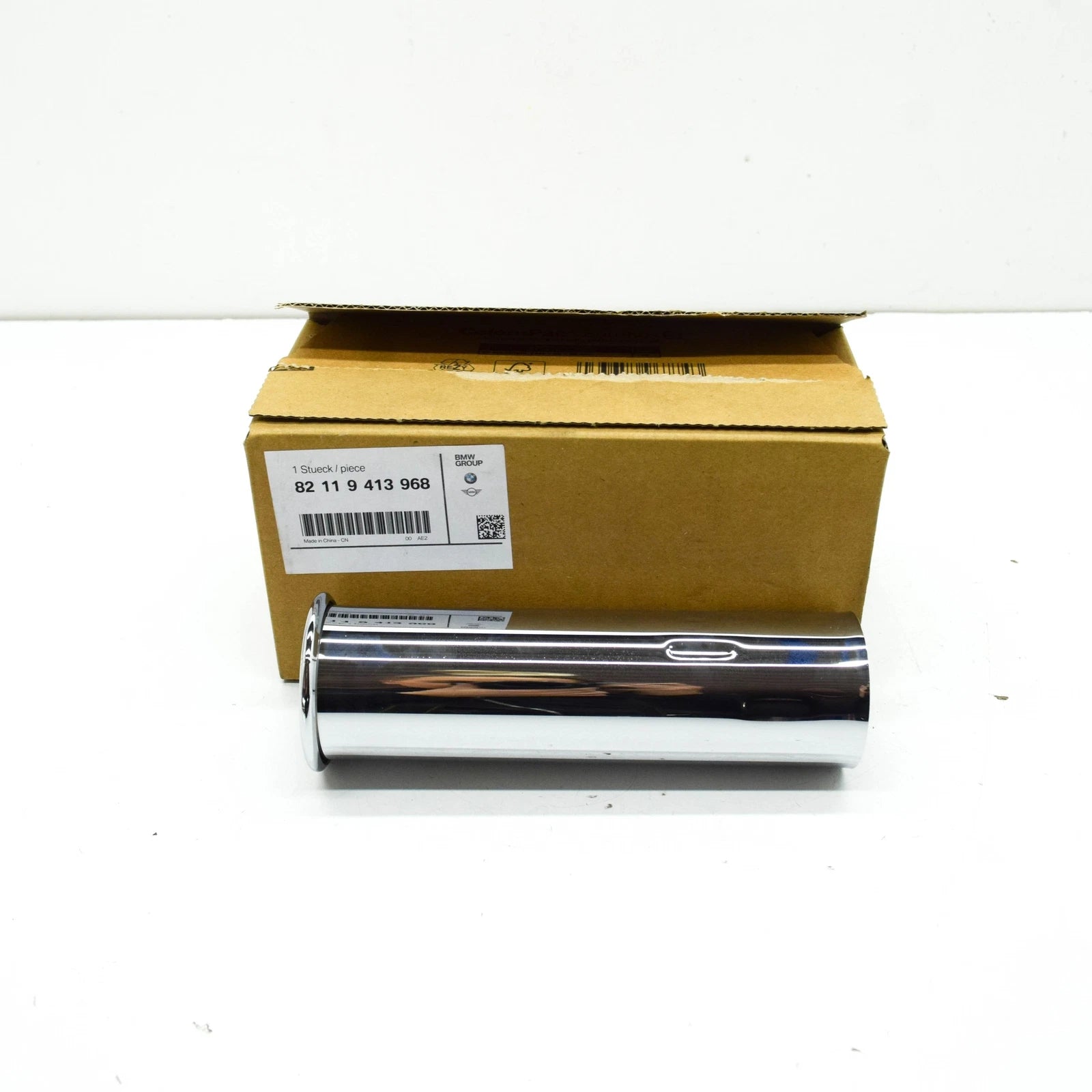 NEW BMW 3 E30 REAR LEFT EXHAUST PIPE TIP 82119413968 9413968 ORIGINAL