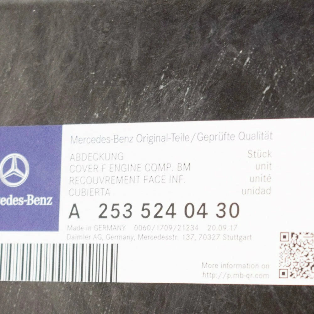 NEW MB GLC C253 REAR ENGINE COMPARTMENT BOTTOM COVER A2535240430 ORIGINAL