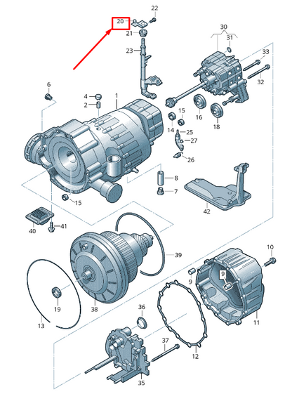 new audi a5 8t gearbox cable lever 0aw321171b original