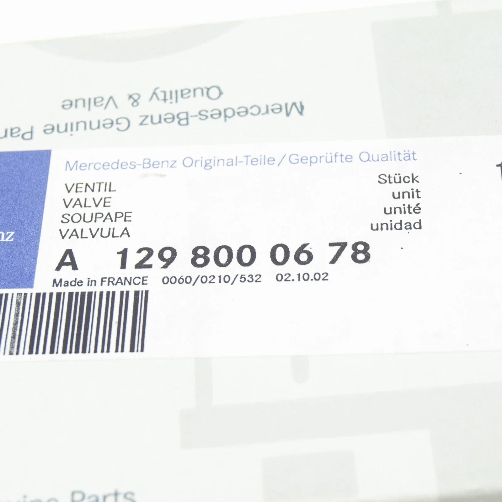 NEW MERCEDES-BENZ SL R129 HEATER A/C VACUUM VALVE A1298000678 ORIGINAL