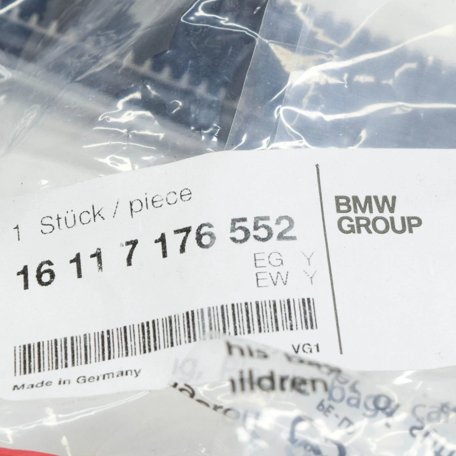 NEW BMW 3 E46 FUEL TANK VENT PIPE 16117176552 7176552 ORIGINAL