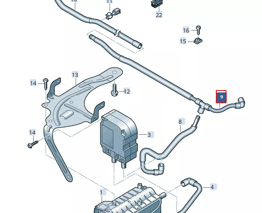 NEW AUDI A6 C8 AIR PIPE RHD 4K2820221