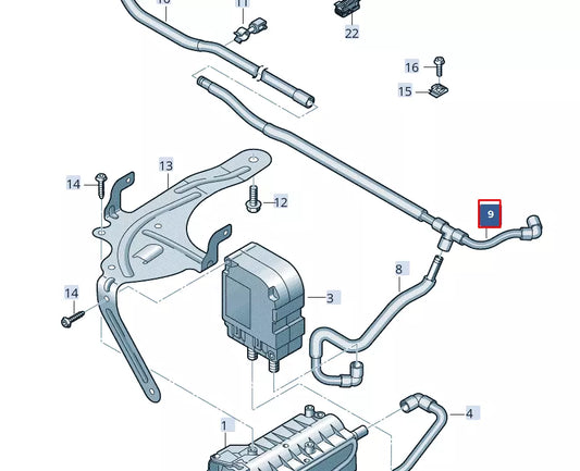 NEW AUDI A6 C8 AIR PIPE RHD 4K2820221