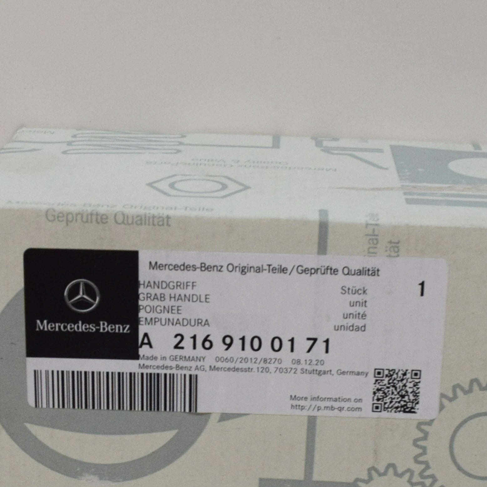 NEW MB CL C216 FRONT LEFT SEAT BACKREST RELEASE HANDLE A2169100171 ORIGINAL