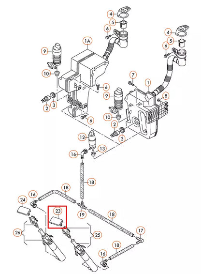 NEW VOLKSWAGEN TOURAN 1T LEFT HEADLIGHT WASHER COVER 1T0955109BGRU