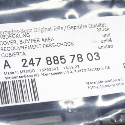 NEW MB GLB X247 FRONT BUMPER LOWER RIGHT SIDE GRILLR COVER A2478857803 ORIGINAL