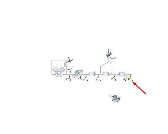 NEW VOLKSWAGEN CRAFTER SZ LAMBDA OXYGEN EXHAUST NOX SENSOR 03N906261B ORIGINAL