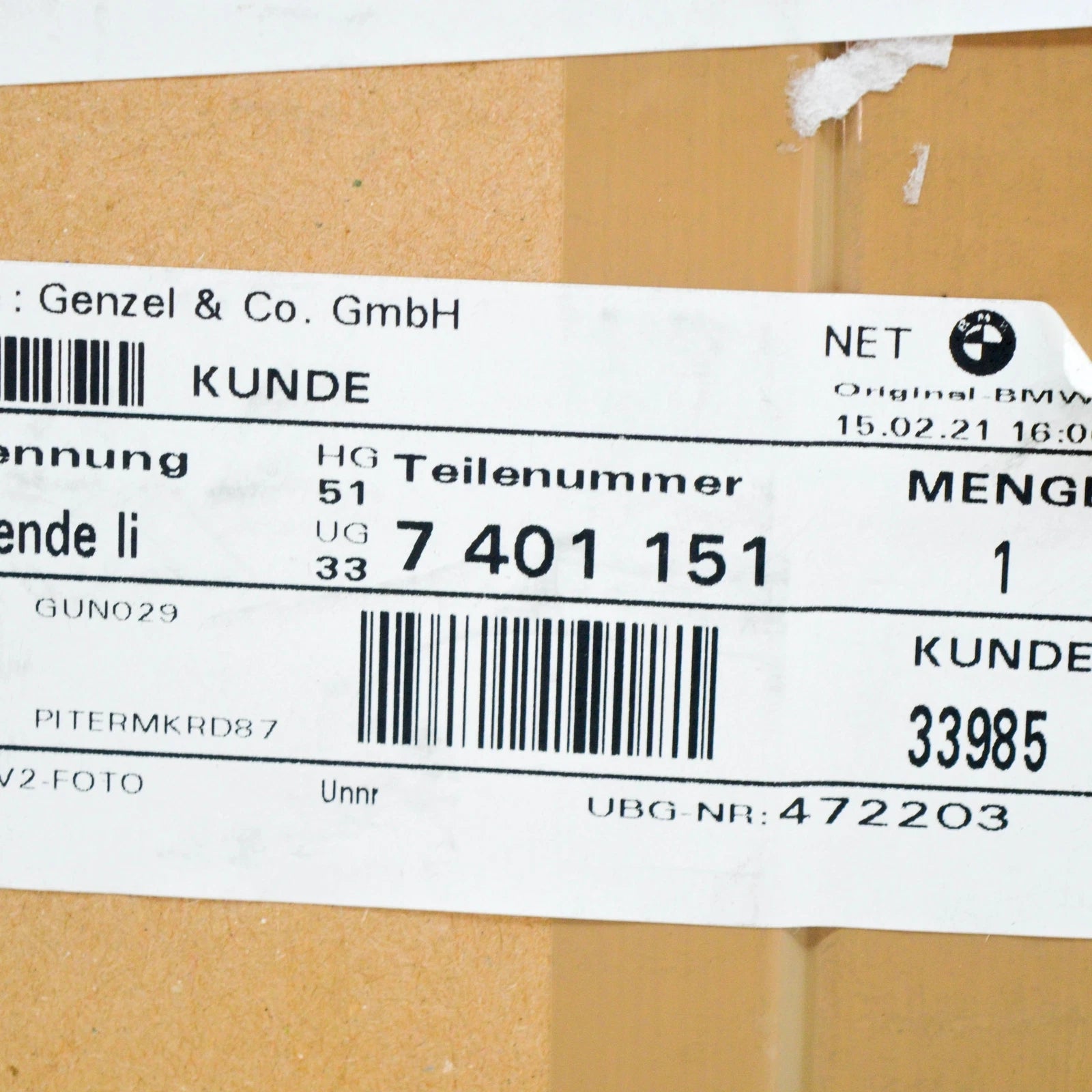 NEW BMW 4 F36 FRONT LEFT DOOR SPEAKER TWEETER COVER HARMAN 51337401151 ORIGINAL