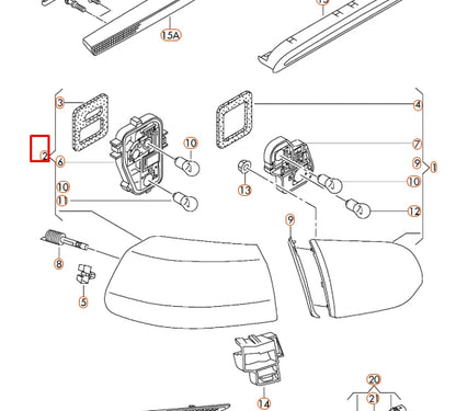 NEW VOLKSWAGEN GOLF MK6 REAR LEFT OUTER TAILLIGHT 5K0945095E