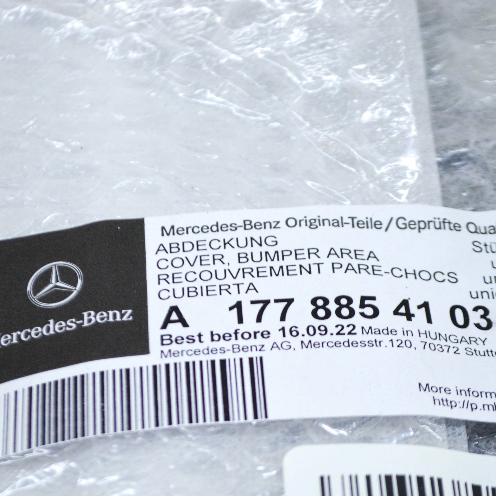 NEW MERCEDES-BENZ A W177 FRONT BUMPER LEFT OUTER COVER AREA A1778854103 ORIGINAL