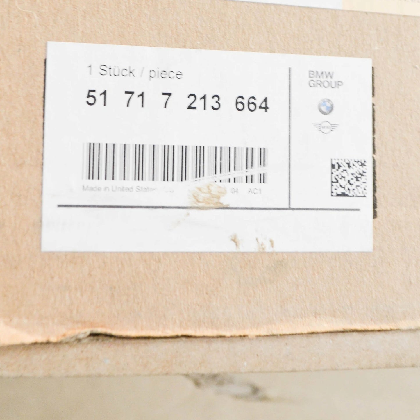 NEW BMW X3 F25 RIGHT ENGINE COMPARTMENT PARTITION 51717213664 7213664 ORIGINAL